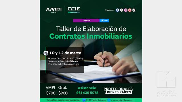 AMPI Tuxtla Taller de Elaboración de Contratos