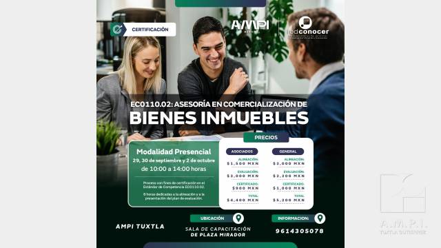 AMPI Tuxtla Certificación presencial