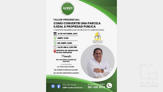 Taller “Cómo convertir una parcela ejidal en propiedad privada”