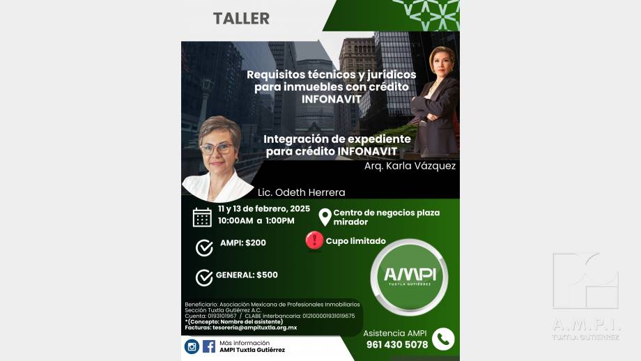 Taller INFONAVIT - AMPI Tuxtla