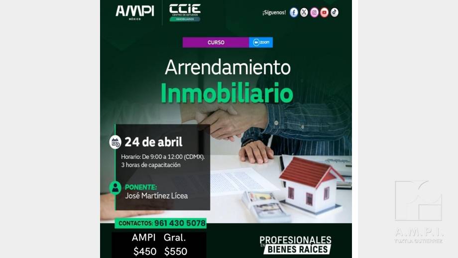 Arrendamiento Inmobiliario - AMPI Tuxtla